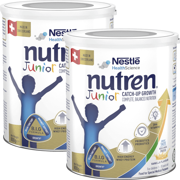 Combo 2 lon Thực phẩm dinh dưỡng y học Nutren JUNIOR 800g (1-10 tuổi)