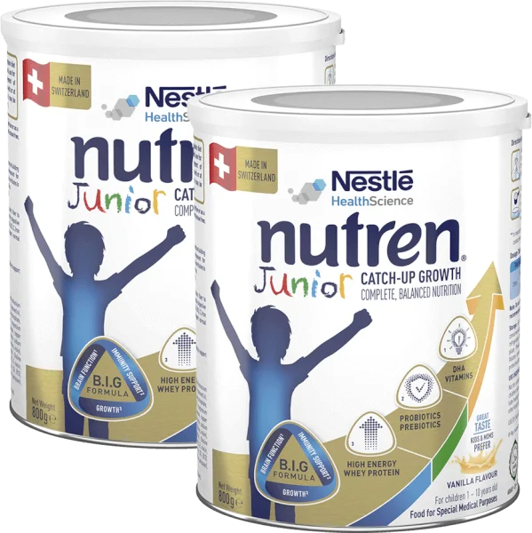 Combo 2 lon Thực phẩm dinh dưỡng y học Nutren JUNIOR 800g (1-10 tuổi)
