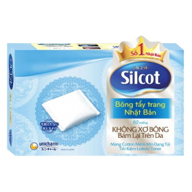 Quà tặng khi mua Combo 2 Bông tẩy trang Silcot 82 miếng