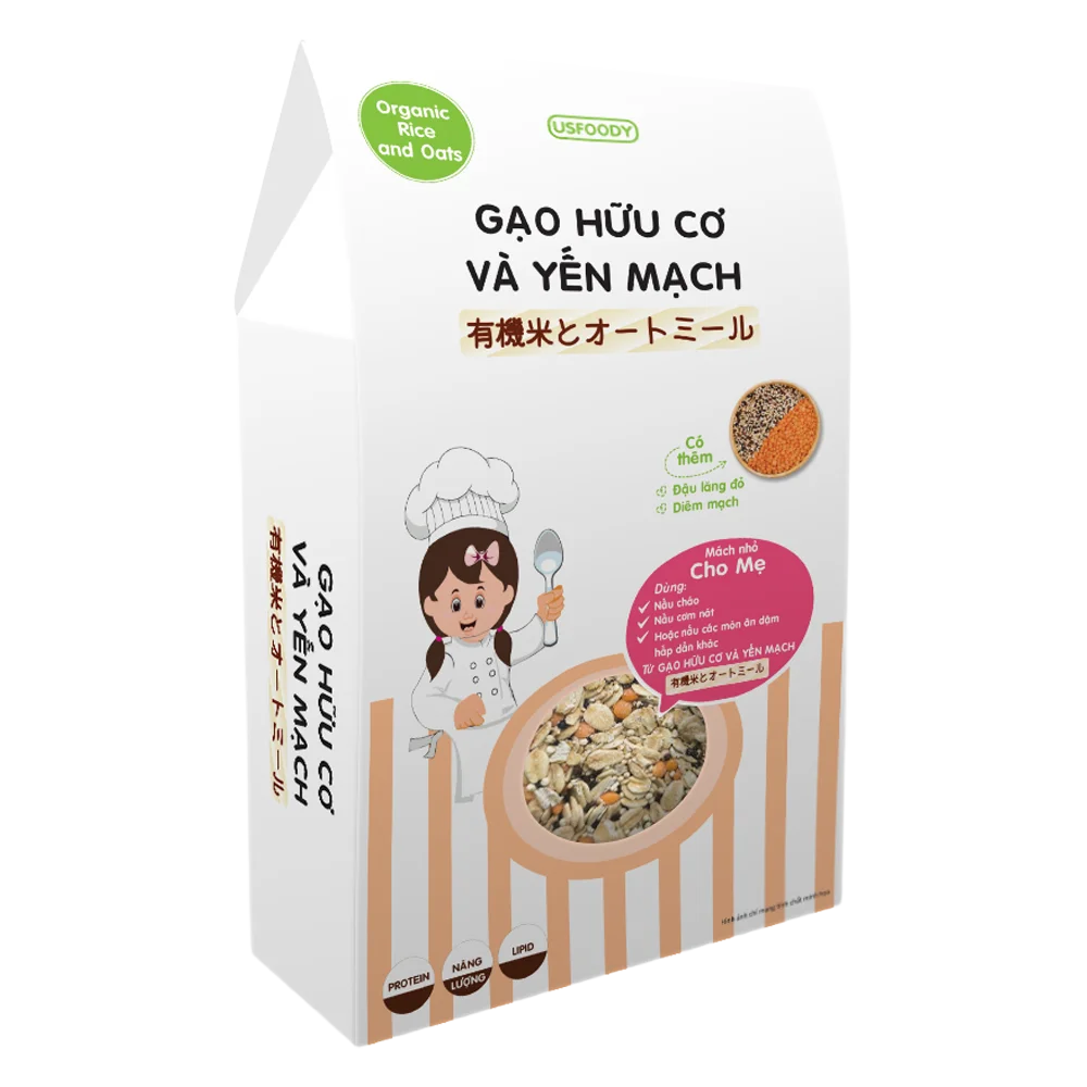 Gạo hữu cơ và yến mạch 500g