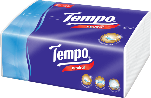 Khăn giấy rút 4 lớp Tempo Không mùi bịch 90 tờ