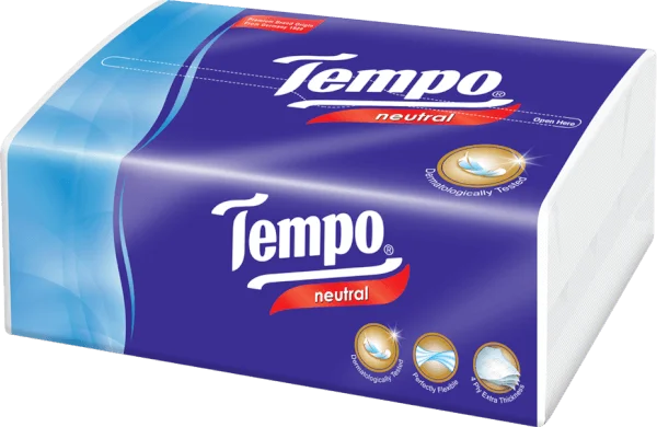 Khăn giấy rút 4 lớp Tempo Không mùi bịch 90 tờ