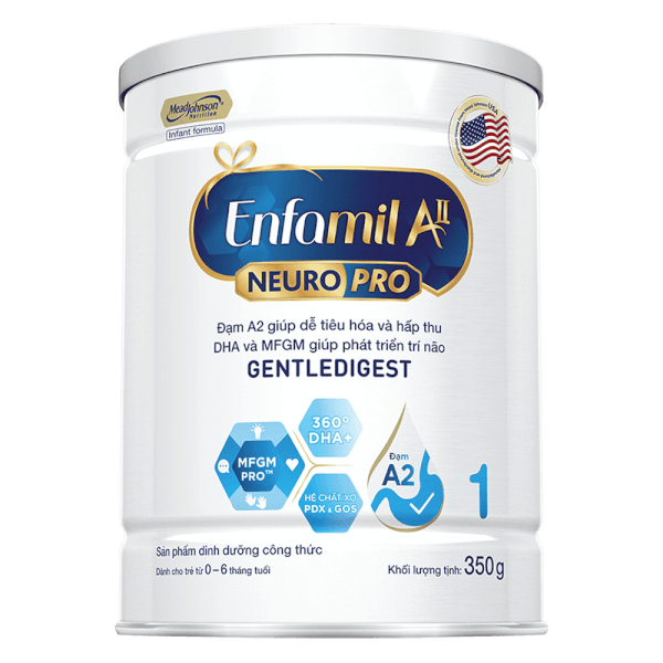 Sữa Enfamil A2 NeuroPro số 1 350g (Infant Formula, 0-6 tháng)