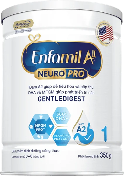 Sữa Enfamil A2 NeuroPro số 1 350g (Infant Formula, 0-6 tháng)