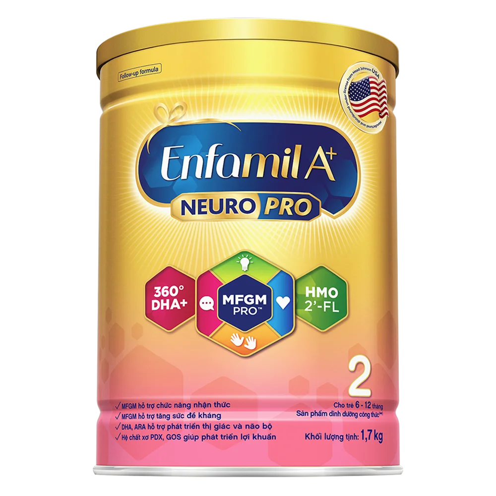 Sữa Enfamil A+ số 2 1700g (6-12 tháng) 2Flex