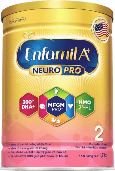 Sữa Enfamil A+ số 2 1700g (6-12 tháng) 2Flex