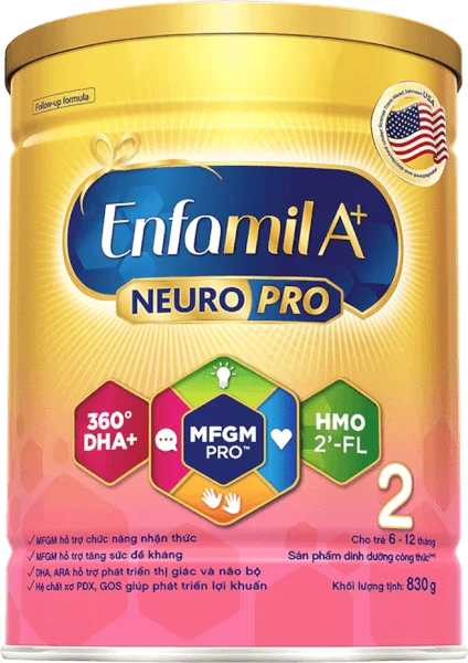 Sữa Enfamil A+ số 2 830g (6-12 tháng) 2Flex