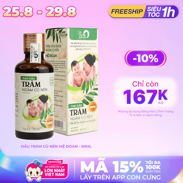 Tinh dầu tràm củ nén Mệ Đoan - 50ml
