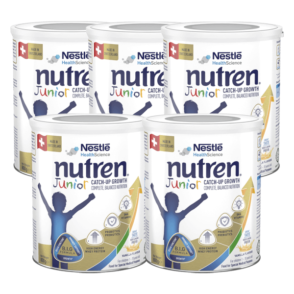 Combo 5 Thực phẩm dinh dưỡng y học Nutren JUNIOR 800g (1-10 tuổi)
