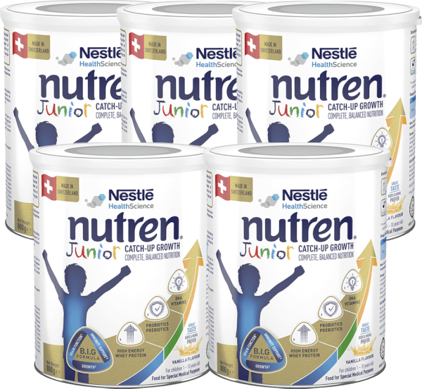 Combo 5 Thực phẩm dinh dưỡng y học Nutren JUNIOR 800g (1-10 tuổi)