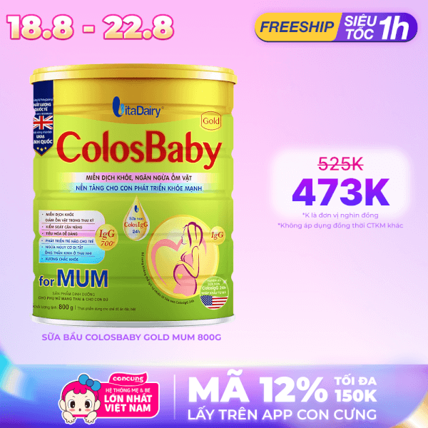 Sữa bầu Colosbaby Gold Mum 800g