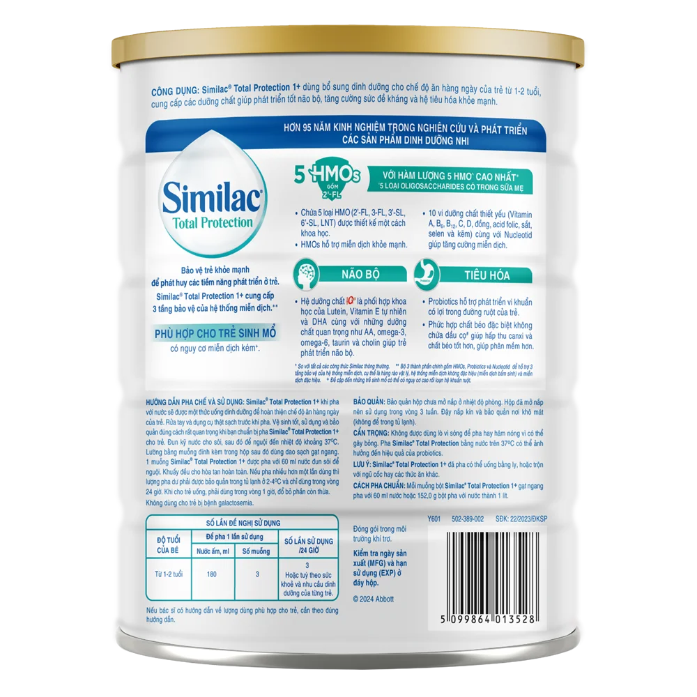 Sữa Similac Total Protection 1+ 800g (1-2 tuổi) (Bao bì cũ: 850g - Giao bao bì ngẫu nhiên)