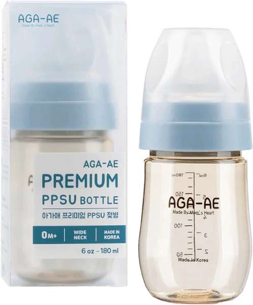 Bình sữa PPSU Aga-ae 180ml (xanh)