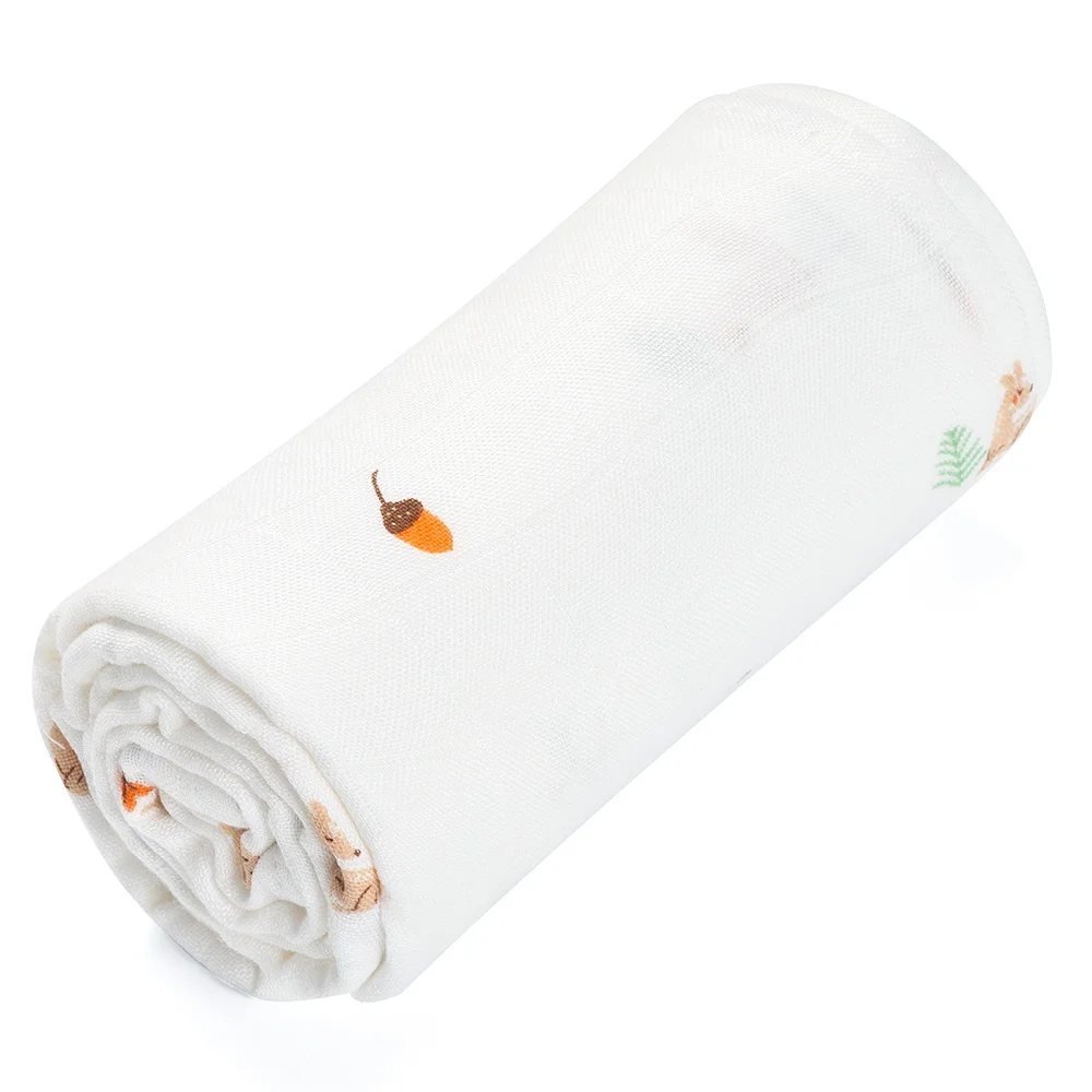 Khăn gạc tắm sợi tre 2 lớp Animo T2304_NBA006 (90x90cm,1 cái) (giao màu ngẫu nhiên)