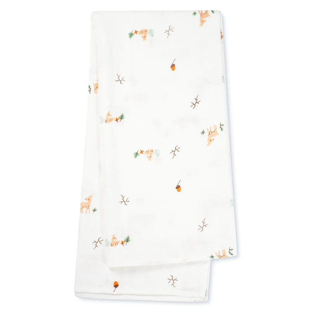 Khăn gạc tắm sợi tre 2 lớp Animo T2304_NBA006 (90x90cm,1 cái) (giao màu ngẫu nhiên)