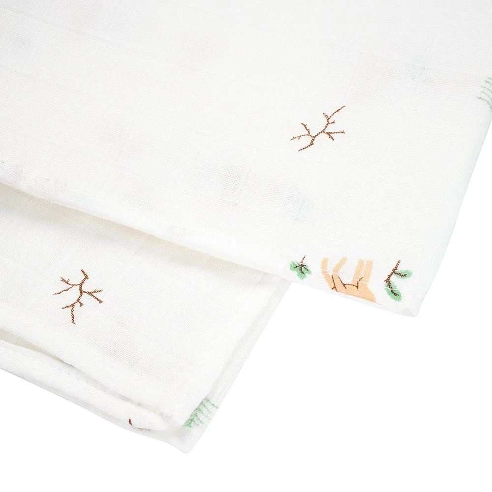 Khăn gạc tắm sợi tre 2 lớp Animo T2304_NBA006 (90x90cm,1 cái) (giao màu ngẫu nhiên)