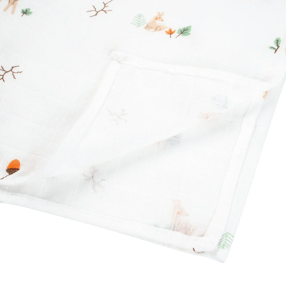 Khăn gạc tắm sợi tre 2 lớp Animo T2304_NBA006 (90x90cm,1 cái) (giao màu ngẫu nhiên)