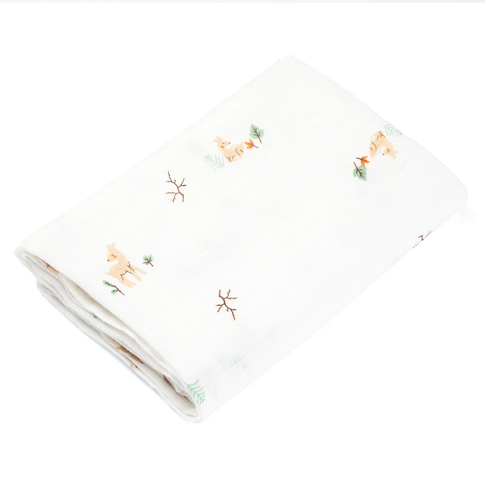 Khăn gạc tắm sợi tre 2 lớp Animo T2304_NBA006 (90x90cm,1 cái) (giao màu ngẫu nhiên)