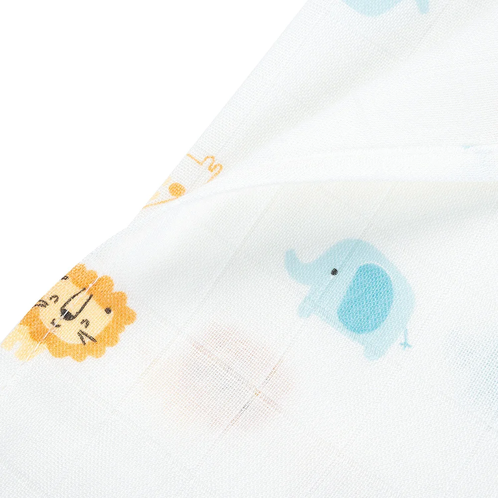 Khăn gạc tắm sợi tre 2 lớp Animo T2304_NBA005 (60x120cm,1 cái) (giao màu ngẫu nhiên)