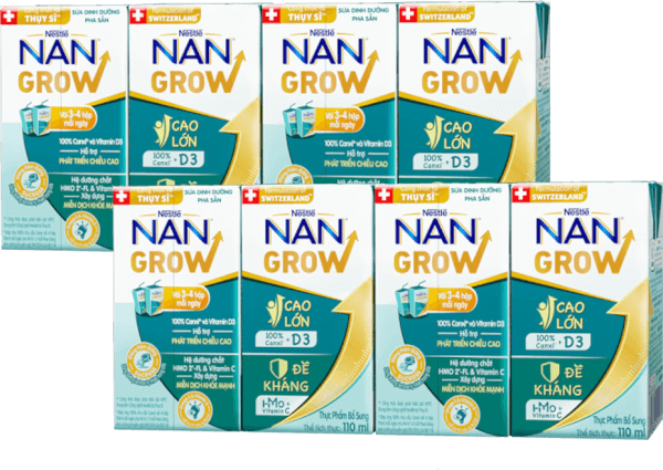 Combo 2 Thực phẩm bổ sung Nestlé NANGROW 9 (4x110ml)