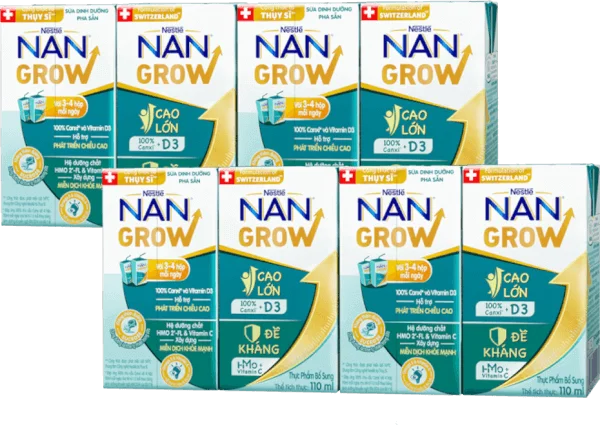 Combo 2 Thực phẩm bổ sung Nestlé NANGROW 9 (4x110ml)