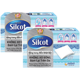Quà tặng khi mua Combo 2 Bông tẩy trang Silcot 82 miếng