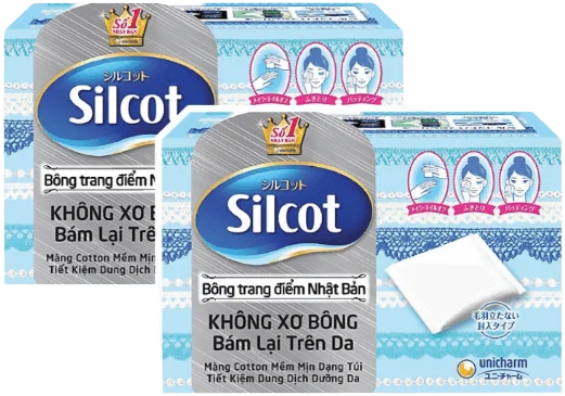 Combo 2 Bông tẩy trang Silcot 82 miếng