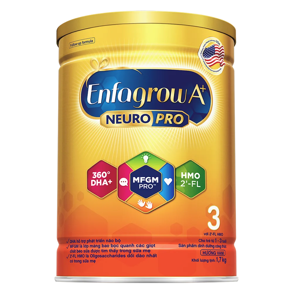 Sữa Enfagrow A+ số 3 1700g (1-3 tuổi) 2Flex