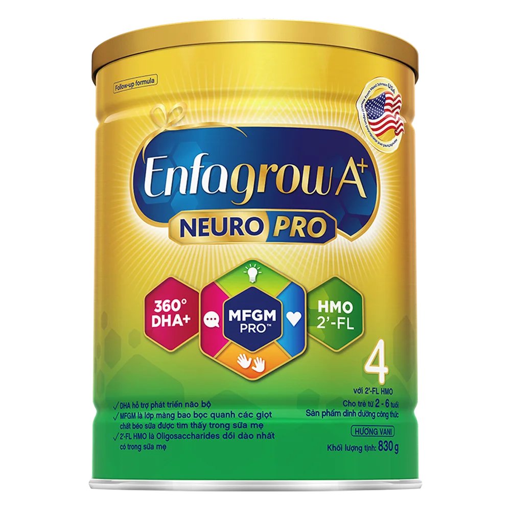 Combo 5 Sữa Enfagrow A+ số 4 830g (2-6 tuổi) 2Flex