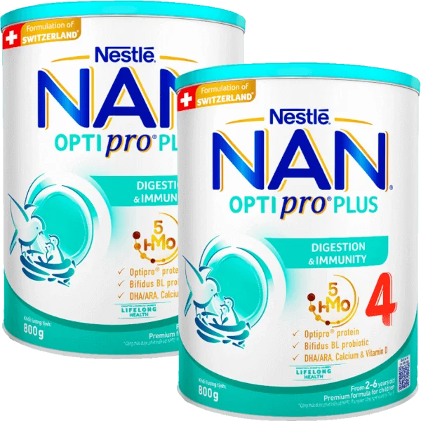 Combo 2 Sữa Nestle Nan Optipro Plus 4 800g (2-6 tuổi)