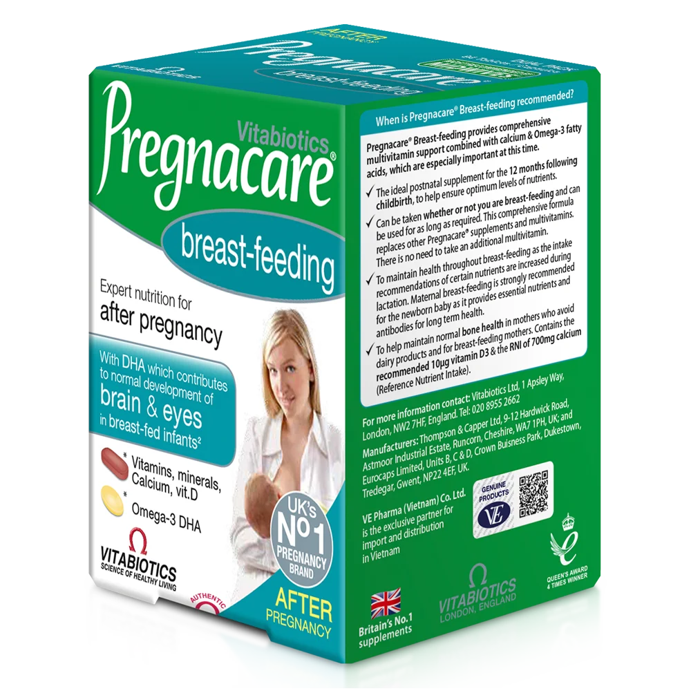 Thực phẩm bảo vệ sức khỏe PREGNACARE BREAST-FEEDING