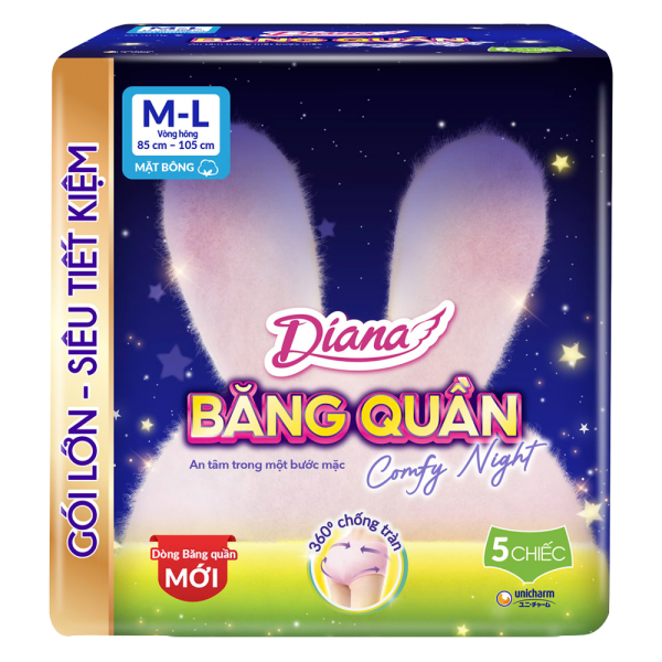 Băng vệ sinh quần Diana Sensi M/L (5 miếng)