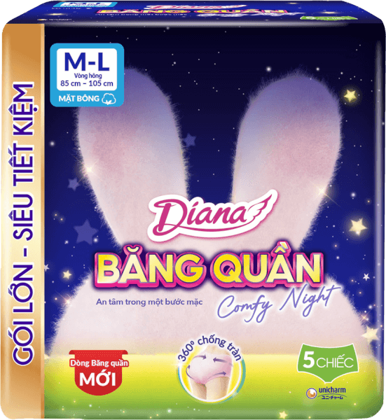 Băng vệ sinh quần Diana Sensi M/L (5 miếng)
