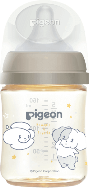 Bình sữa Pigeon PPSU Howapipi WN3 160 ml, xám (SS)
