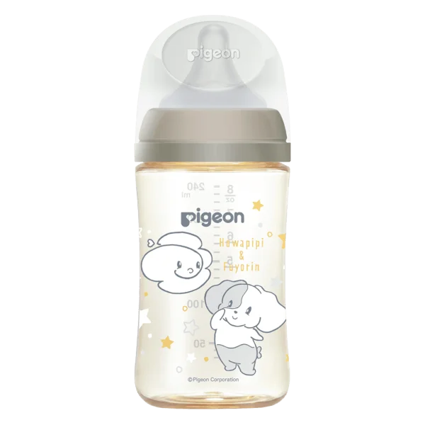 Bình sữa Pigeon PPSU Howapipi WN3 240ml, xám (M)