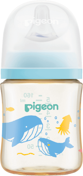 Bình Sữa Pigeon PPSU Softouch Baby-Friendly World 160ml, đại dương(SS)