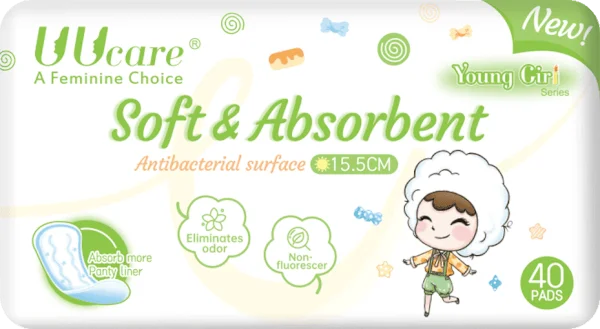 BVS UUCare hàng ngày Young Girl 15cm (40 miếng)
