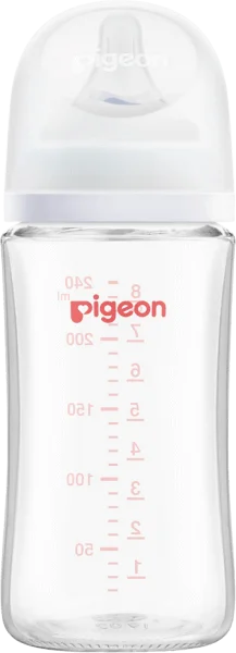 Bình Sữa Pigeon Thủy Tinh Softouch Baby Friendly World (240ml,M)