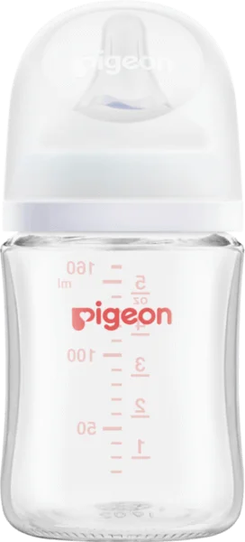 Bình Sữa Pigeon Thủy Tinh Softouch Baby Friendly World (160ml,SS)