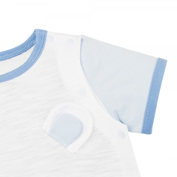 Bodysuit bé trai đùi Animo VD0525007 (0-12M,Xanh,NN02)