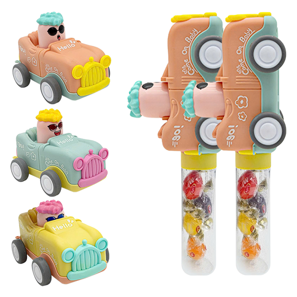 Combo 2 Kẹo cứng hương trái cây Minik Bonbon 9g - hình chú bé lái xe
