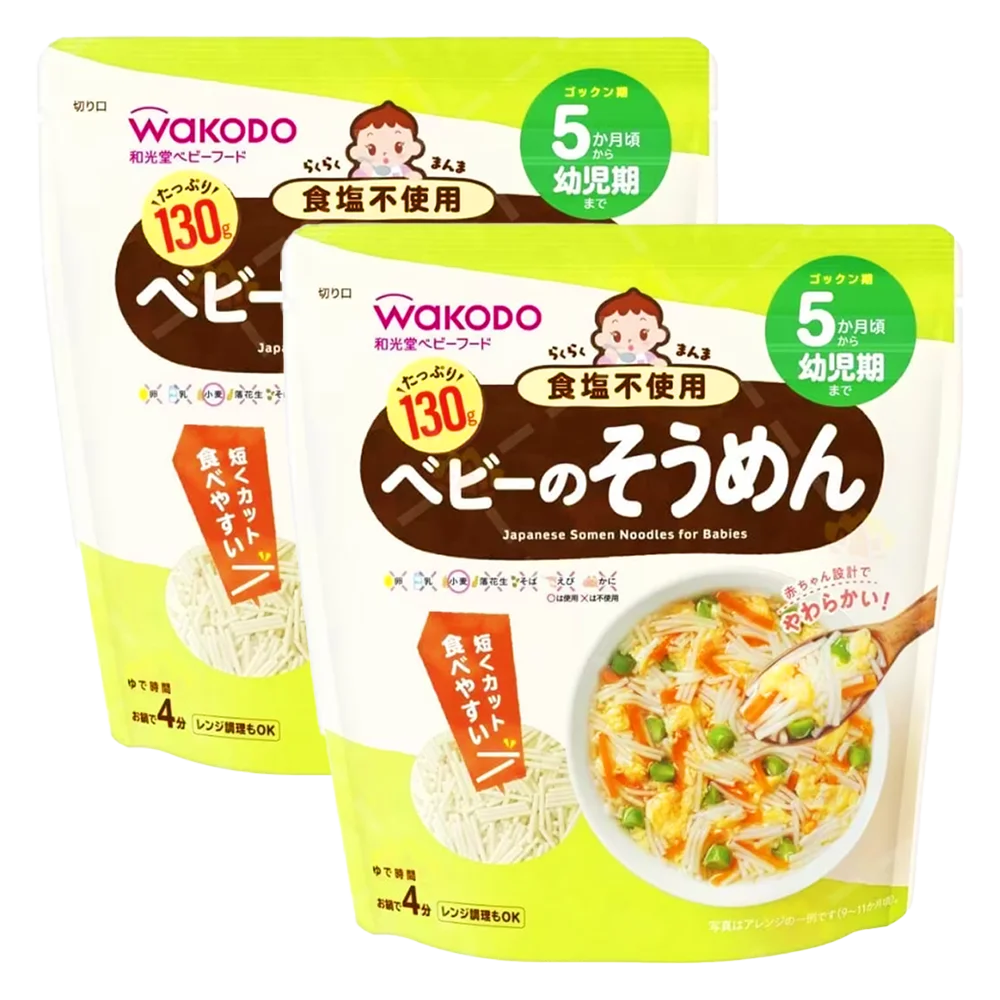 Combo 2 Mì somen không muối Easy Manma Wakodo cho bé từ 5 tháng tuổi