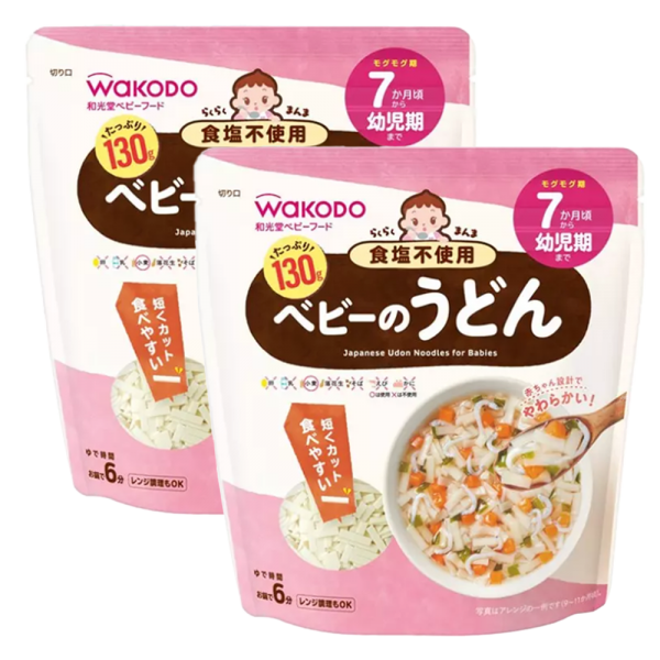 Combo 2 Mì udon không muối Easy Manma Wakodo cho bé