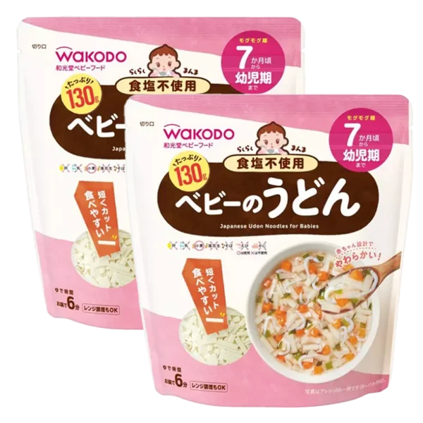 Combo 2 Mì udon không muối Easy Manma Wakodo cho bé