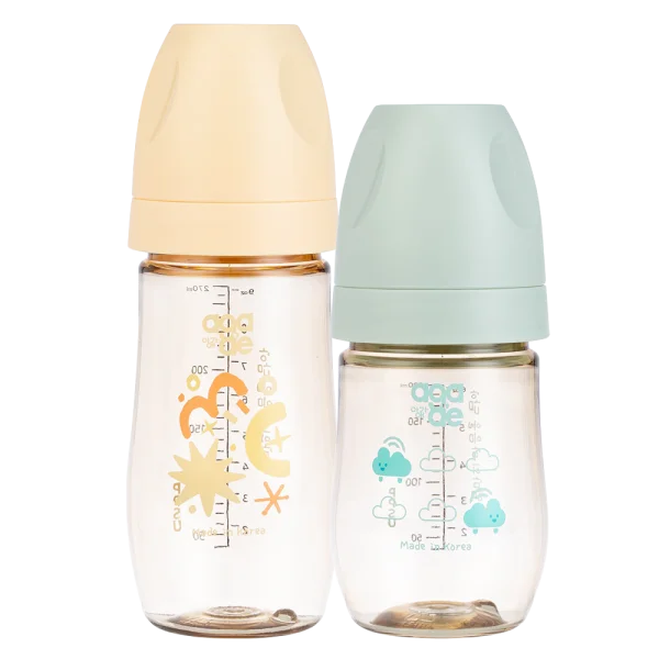 Combo 2 bình sữa PPSU Aga-ae: 180ml (mây xanh) và  270ml (nắng mai)