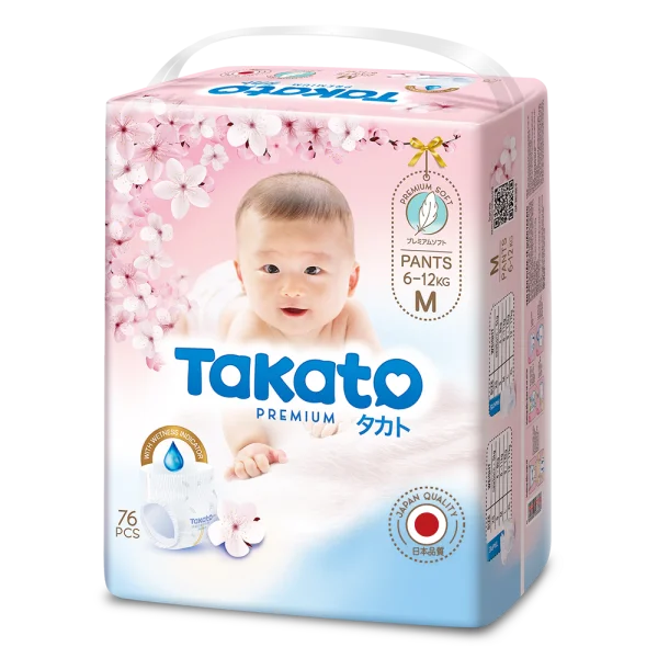 Combo 3 Tã quần Takato siêu mềm mại (M, 76 miếng)