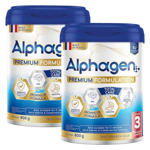 Combo 2 Sữa Alphagen Premium Formulation Total Care Growing Up Formula 800g (từ 24 tháng trở lên)