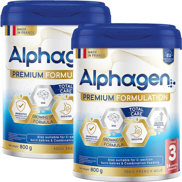 Combo 2 Sữa Alphagen Premium Formulation Total Care Growing Up Formula 800g (từ 24 tháng trở lên)