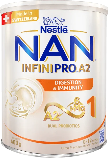 Sữa Nestlé NAN INFINIPRO A2 số 1 400g (6HMO) (0-1 tuổi)