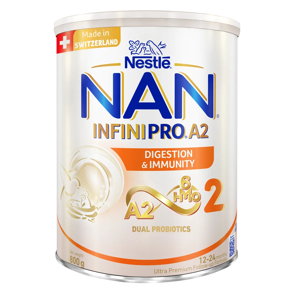 Sữa Nestlé NAN INFINIPRO A2 số 2 800g (6HMO) (1-2 tuổi)
